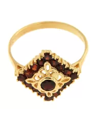 Anello oro Giallo e Granato Spagnoletti 1945