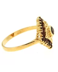 Anello oro Giallo e Granato Spagnoletti 1945