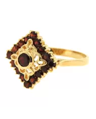 Anello oro Giallo e Granato Spagnoletti 1945