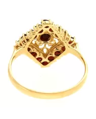 Anello oro Giallo e Granato Spagnoletti 1945