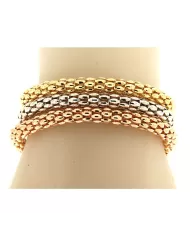 Bracciale grana riso in Oro Giallo Stella Milano