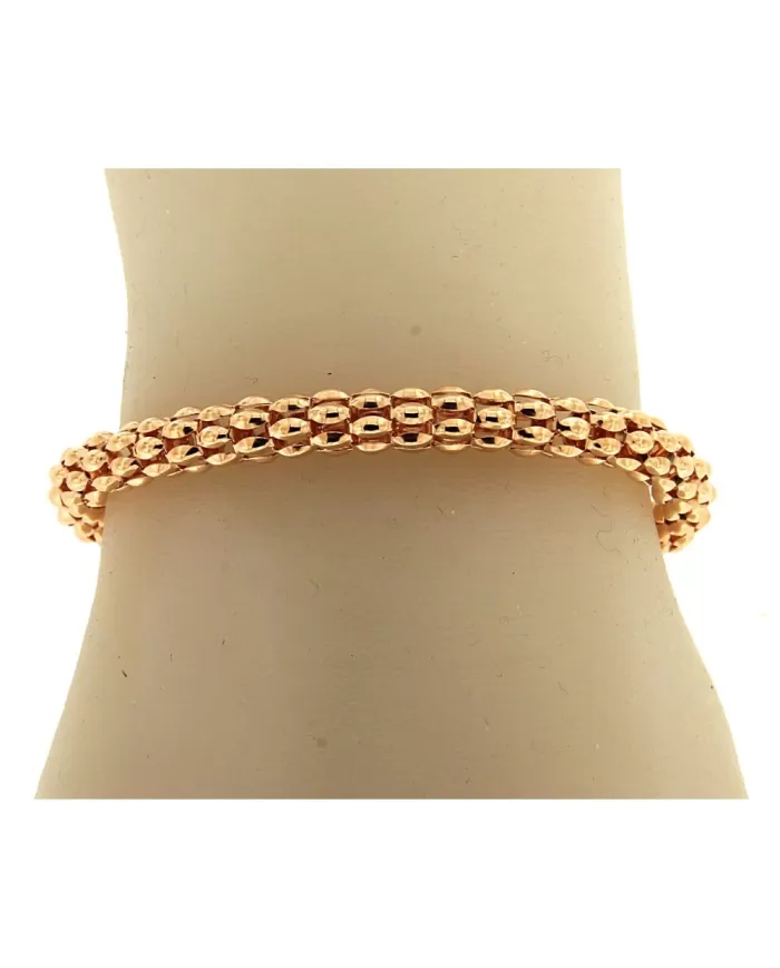 Bracciale a grani in Oro Rosa Stella Milano