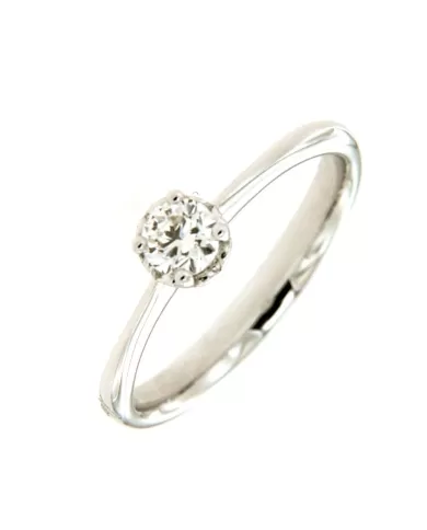 Anello Solitario 0,24ct Oro...