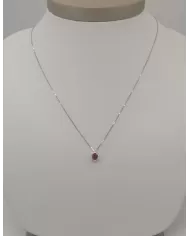 Girocollo Rubino 0,37 ct e diamanti 0,06 ct ReCarlo