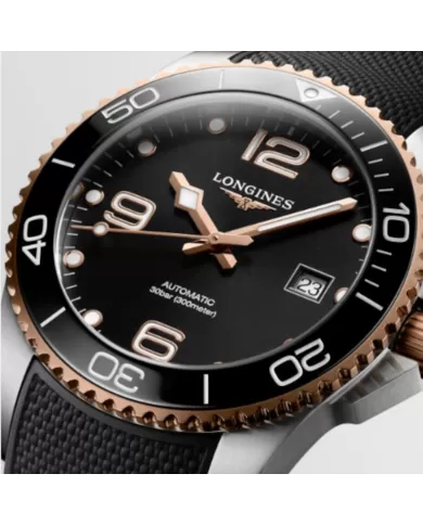 Hydroconquest auto 41mm nero Longines Ref L37814069