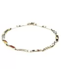 Bracciale oro bianco Bandiere Nautiche 13 piastre