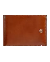 D-Line portafoglio marrone con n. 06 carte di credito S.T. Dupont
