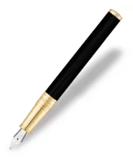D-Initial penna stilografica Nero e Oro S.T. Dupont