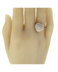 Anello Bagliori oro Bianco e Diamanti 0,50 ct Salvini