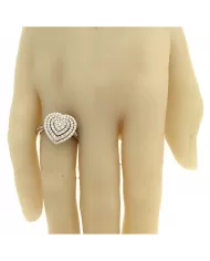 Anello Bagliori oro Bianco e Diamanti 0,50 ct Salvini