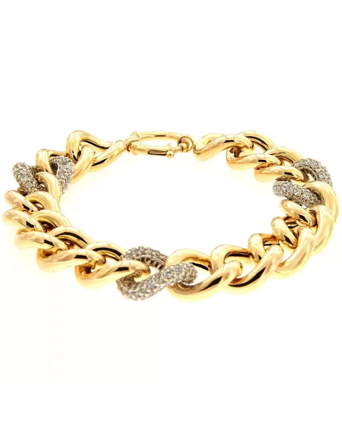 Bracciale in Oro Giallo e Cubic Zirconia Spagnoletti 1945