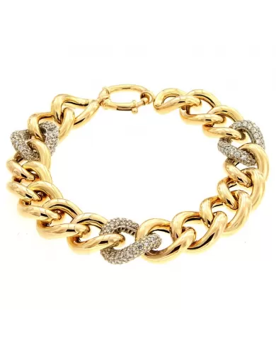 Bracciale in Oro Giallo e Cubic Zirconia Spagnoletti 1945