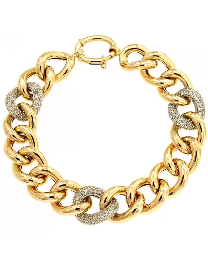 Bracciale in Oro Giallo e Cubic Zirconia Spagnoletti 1945