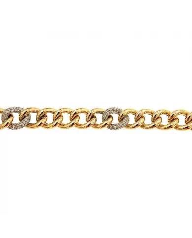 Bracciale in Oro Giallo e Cubic Zirconia Spagnoletti 1945