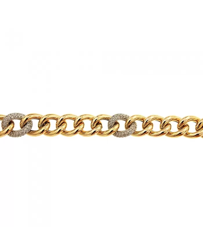 Bracciale in Oro Giallo e Cubic Zirconia Spagnoletti 1945