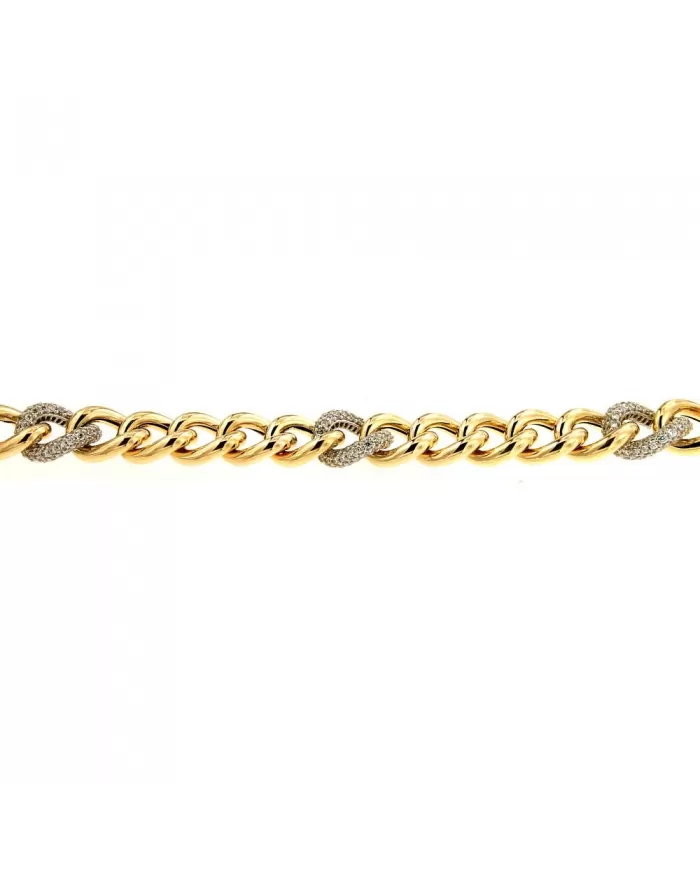 Bracciale in Oro Giallo e Cubic Zirconia Spagnoletti 1945