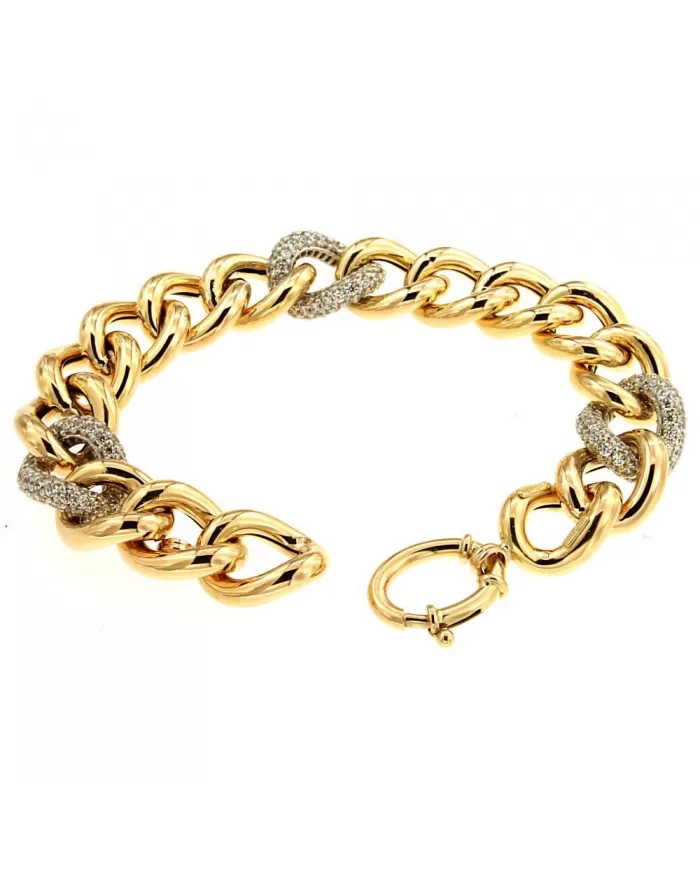 Bracciale in Oro Giallo e Cubic Zirconia Spagnoletti 1945