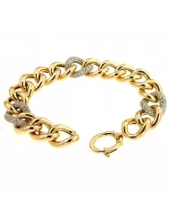 Bracciale in Oro Giallo e Cubic Zirconia Spagnoletti 1945