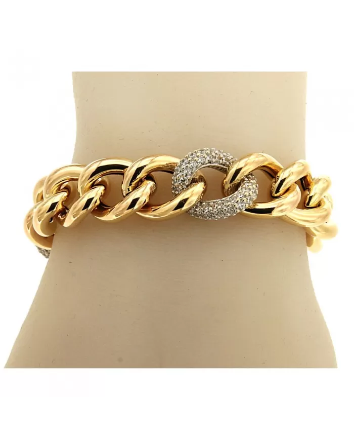 Bracciale in Oro Giallo e Cubic Zirconia Spagnoletti 1945