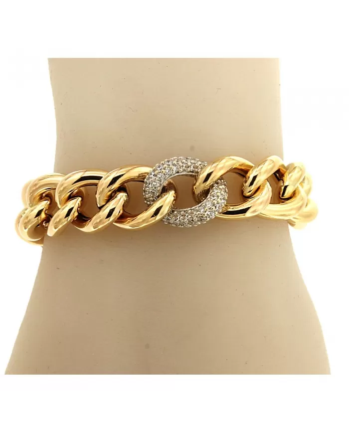 Bracciale in Oro Giallo e Cubic Zirconia Spagnoletti 1945