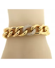 Bracciale in Oro Giallo e Cubic Zirconia Spagnoletti 1945