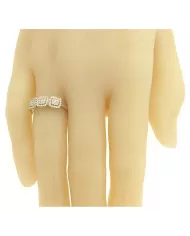 Anello Trilogy oro Bianco e Diamanti 0,27 ct Salvini