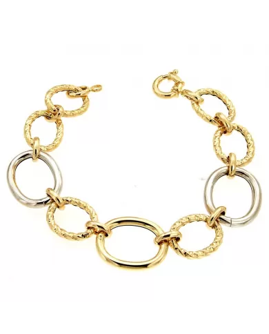 Bracciale in Oro Giallo e Bianco Spagnoletti 1945