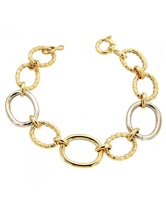 Bracciale in Oro Giallo e Bianco Spagnoletti 1945