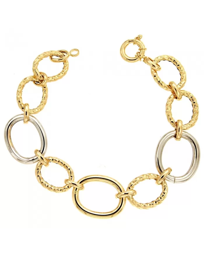 Bracciale in Oro Giallo e Bianco Spagnoletti 1945