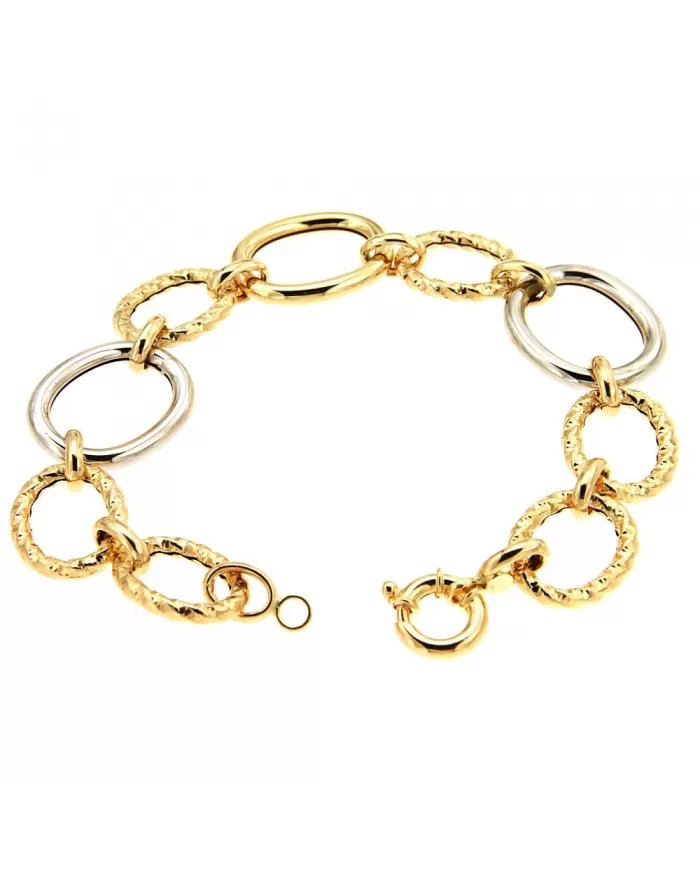 Bracciale in Oro Giallo e Bianco Spagnoletti 1945