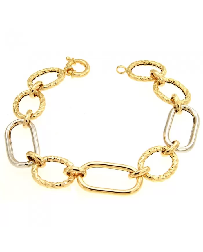 Bracciale in Oro Giallo e Bianco Spagnoletti 1945