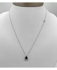 Girocollo Rubino 0,76 ct e diamanti 0,16 ct ReCarlo
