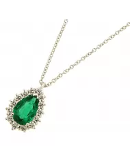 Girocollo Smeraldo 0,98 ct e diamanti 0,29 ct ReCarlo
