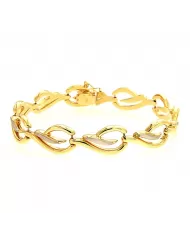 Bracciale in oro Giallo e Bianco Spagnoletti 1945