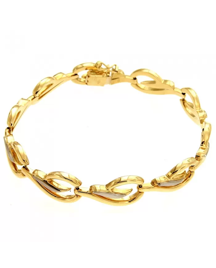 Bracciale in oro Giallo e Bianco Spagnoletti 1945