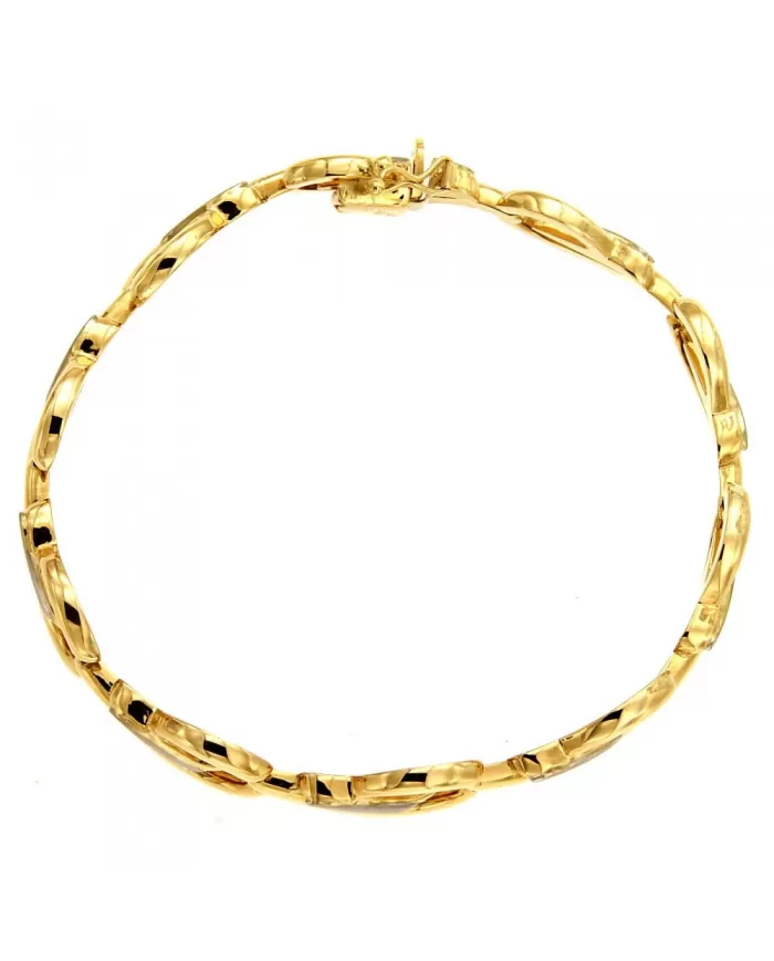 Bracciale in oro Giallo e Bianco Spagnoletti 1945