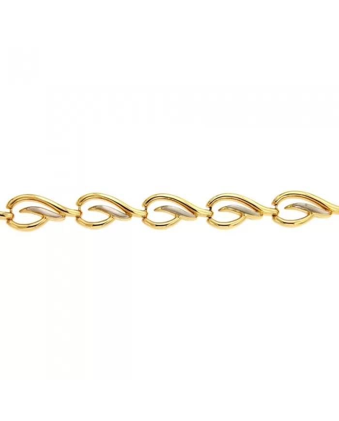 Bracciale in oro Giallo e Bianco Spagnoletti 1945