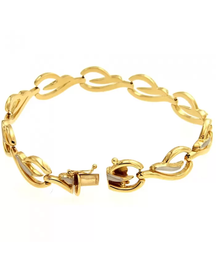 Bracciale in oro Giallo e Bianco Spagnoletti 1945