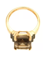 Anello in oro giallo con Topazio citrino Spagnoletti 1945