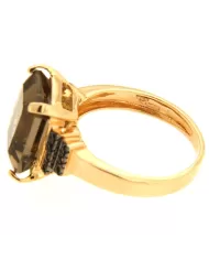 Anello in oro giallo con Topazio citrino Spagnoletti 1945