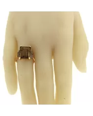 Anello in oro giallo con Topazio citrino Spagnoletti 1945