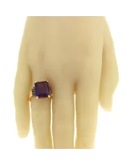 Anello in oro giallo con Ametista Spagnoletti 1945