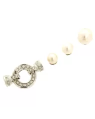 Chiusura Collana Oro bianco e Diamanti 0,36ct Spagnoletti 1945