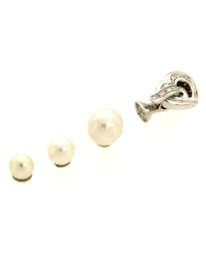 Chiusura Collana Oro bianco e Diamanti 0,21ct Spagnoletti 1945