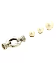 Chiusura Collana Oro bianco e Diamanti 0,15ct Spagnoletti 1945