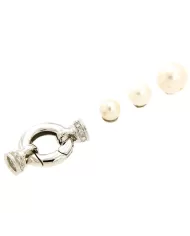 Chiusura Collana Oro bianco e Diamanti 0,15ct Spagnoletti 1945