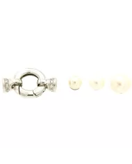 Chiusura Collana Oro bianco e Diamanti 0,15ct Spagnoletti 1945