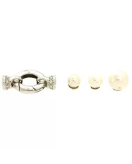 Chiusura Collana Oro bianco e Diamanti 0,15ct Spagnoletti 1945