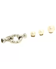 Chiusura Collana Oro bianco e Diamanti 0,10ct Spagnoletti 1945