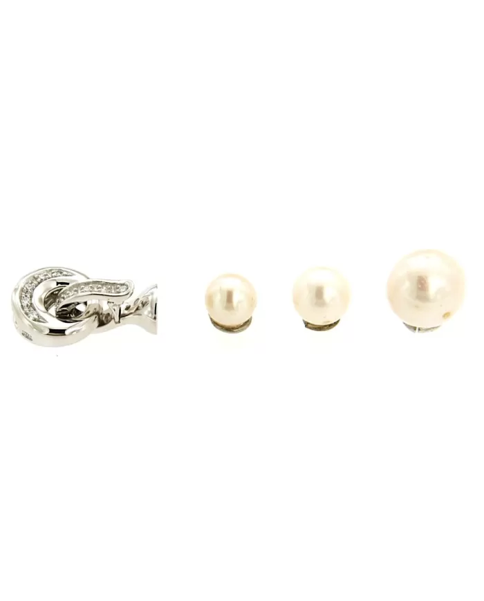 Chiusura Collana Oro bianco e Diamanti 0,20ct Spagnoletti 1945